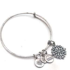 Alex and Ani Women's Path of Symbols Compass Expandable Charm‎ Bangle Bracelet